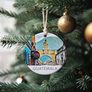 Guatemala Ornament, Christmas Gift, Guatemala Gift, Christmas Ornament, Guatemala Souvenir, Guatemala Christmas, Tree Ornament, Holiday Gift