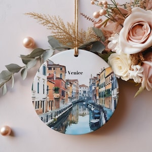 Venice Christmas Ornament, Unique Venice Italy Christmas Gift, Venice Travel, Venice Souvenir, Gift Exchange, Gift Idea, Travel Gift Idea