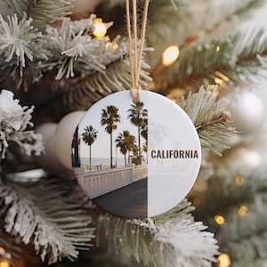 California Ornament, Christmas Ornament, California Gift, Christmas Gift, Christmas Decor, California Souvenir, California Travel