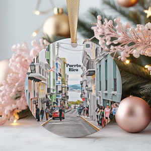 Puerto Rico Ornament, Christmas Ornament, Puerto Rico Gift, Christmas Gift, Puerto Rico Christmas, Puerto Rico, Puerto Rico Travel