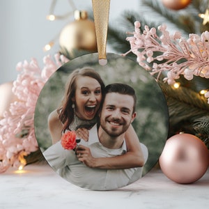 Custom Photo Ornament, Custom Christmas Ornament, Couples Ornaments, Christmas Ornaments, Photo Ornament, Ceramic Custom Ornament