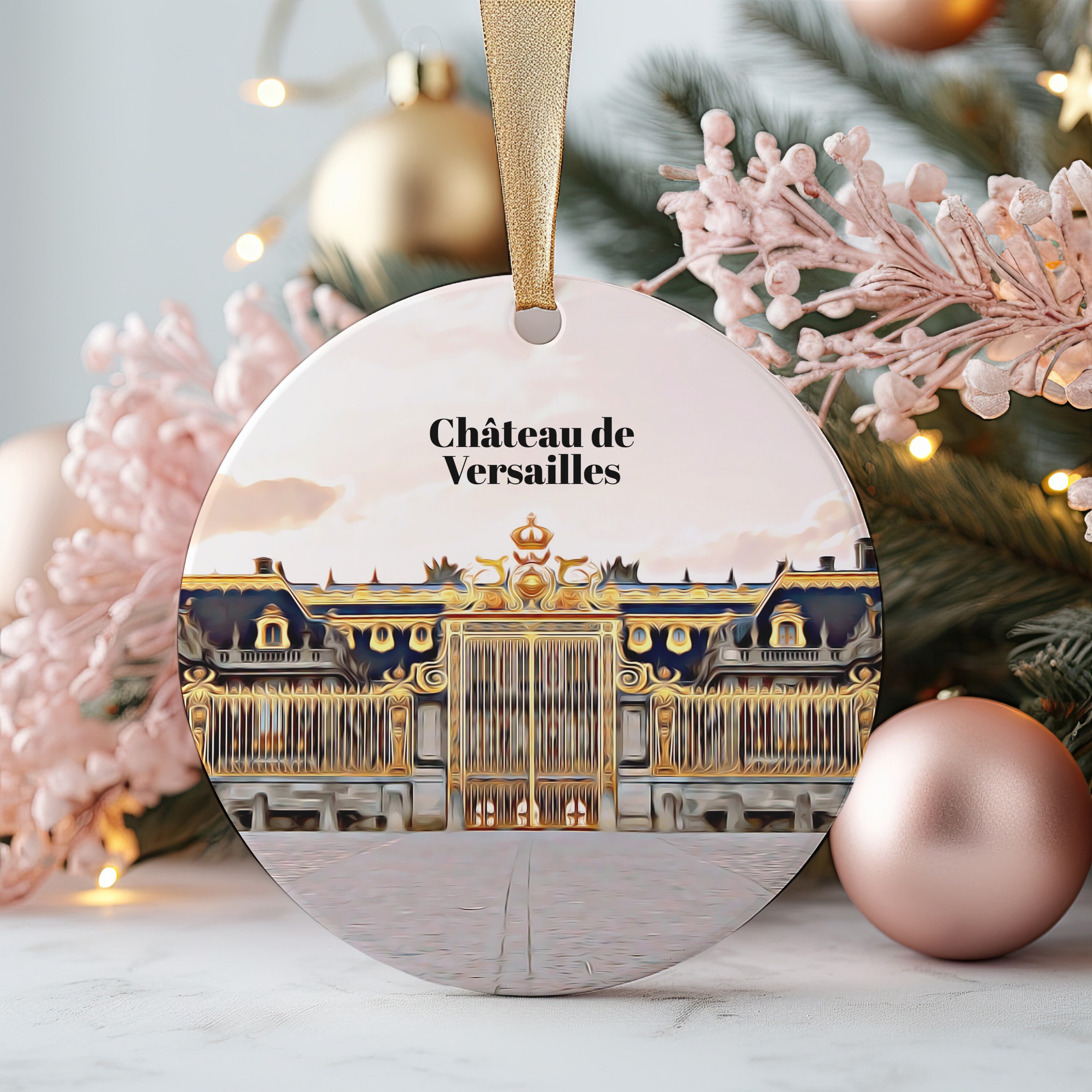 Château De Versailles Christmas Ornament, Christmas Gift, Château
