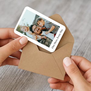 Carte portefeuille photo personnalisée pour papa, cadeau de fête des pères pour mari, père ou beau-père, carte personnalisée par enfant, fils ou fille
