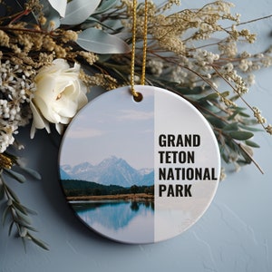 Grand Teton National Park Ornament, Weihnachtsverzierung, Grand Teton National Park Geschenk, Weihnachtsgeschenk, Weihnachtsdekor