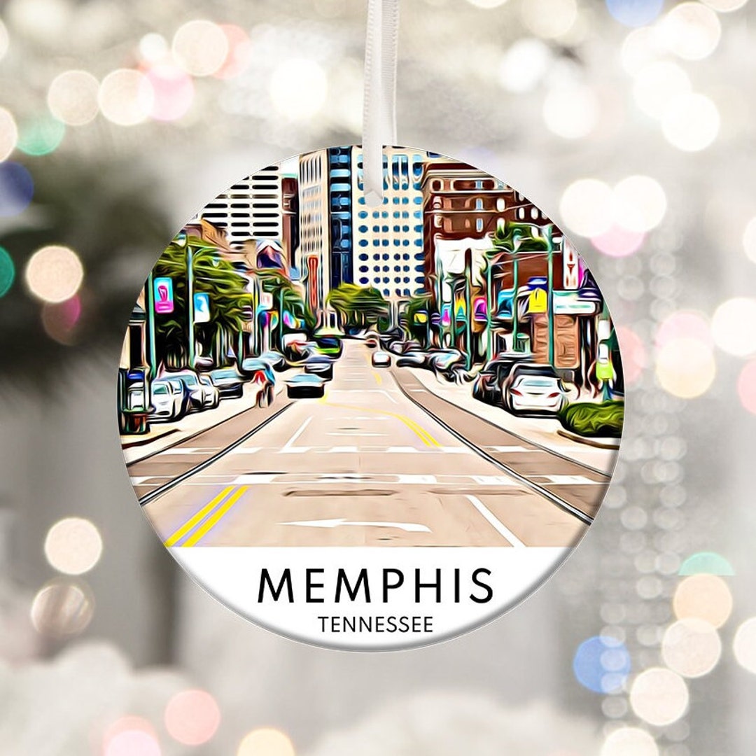 Memphis Ornament, Christmas Gift, Memphis Souvenir, Memphis Christmas