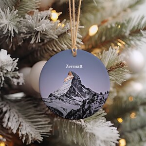 Zermatt Ornament, Christmas Ornament, Zermatt Gift, Christmas Gift, Christmas Decor, Zermatt Souvenir, Zermatt Travel, Travel Gift