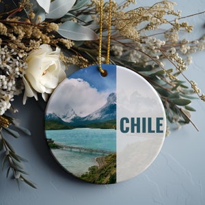 Chile Ornament, Ornament Weihnachten, Chile Geschenk, Weihnachtsgeschenk, Chile Weihnachten, Chile, Chile Reise, Weihnachtsreise, Weihnachtsdekor