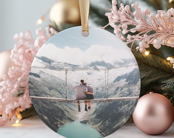 Custom Photo Ornament, Personalized Christmas Ornament, Custom Photo, Photo Gift, Christmas Ornaments, Personalized Christmas Gift, Couple