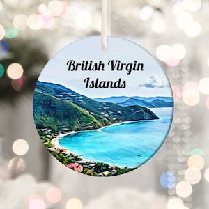 British Virgin Islands Ornament, Christmas Ornament, British Virgin Islands Christmas, Tree Ornament, Christmas Gift, Housewarming Gift, BVI