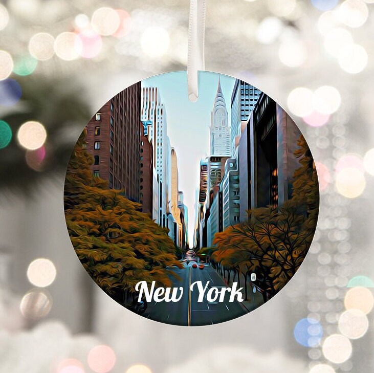 New York City Ornament, New York City Gift, New York City Christmas, Christmas Ornament, Tree Ornament, Christmas Gift, Housewarming Gift