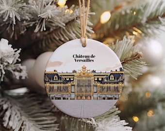 Château De Versailles Christmas Ornament, Christmas Gift, Château De Versailles Gift, Château De Versailles Travel, Christmas Decor
