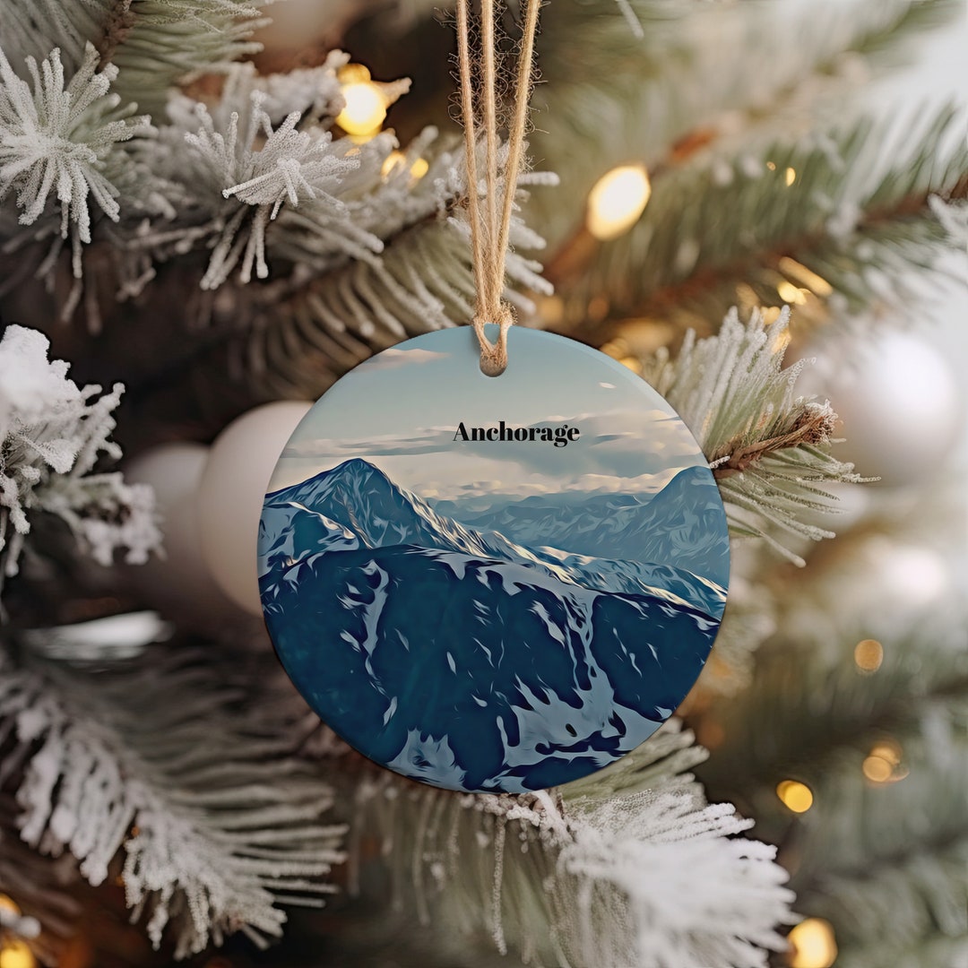 Anchorage Christmas Ornament, Christmas Gift, Anchorage Gift, Anchorage