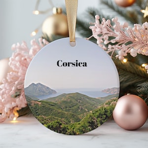 Corsica Ornament, Christmas Ornament, Corsica Gift, Christmas Gift, Corsica Christmas, Corsica, Corsica Travel, Christmas Travel