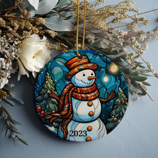 Snowman Christmas Decorations, Christmas Ornaments, 2023 Christmas, Holiday Gift, Christmas Decor, Gift Exchange, Xmas Heirloom Keepsake