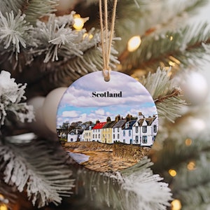 Scotland Christmas Ornament, Christmas Gift, Scotland Gift, Scotland Travel, Christmas Decor, Scotland Souvenir, Travel Gift, Tree Ornaments