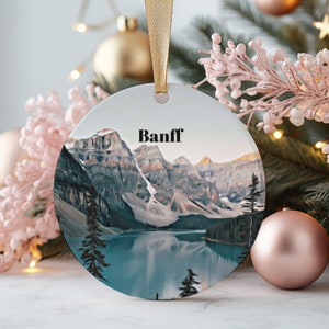 Adorno de Banff, Adorno de Navidad, Regalo de Banff, Regalo de Navidad, Navidad en Banff, Banff, Viajes a Banff, Viajes de Navidad