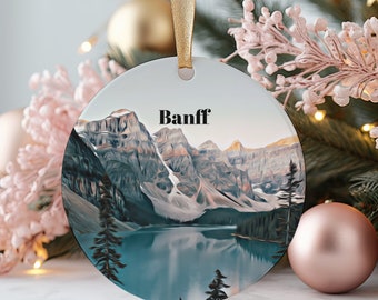 Banff Ornament, Ornament, Weihnachtsschmuck, Banff Geschenk, Weihnachtsgeschenk, Banff Weihnachten, Banff, Banff Travel, Weihnachtsreise