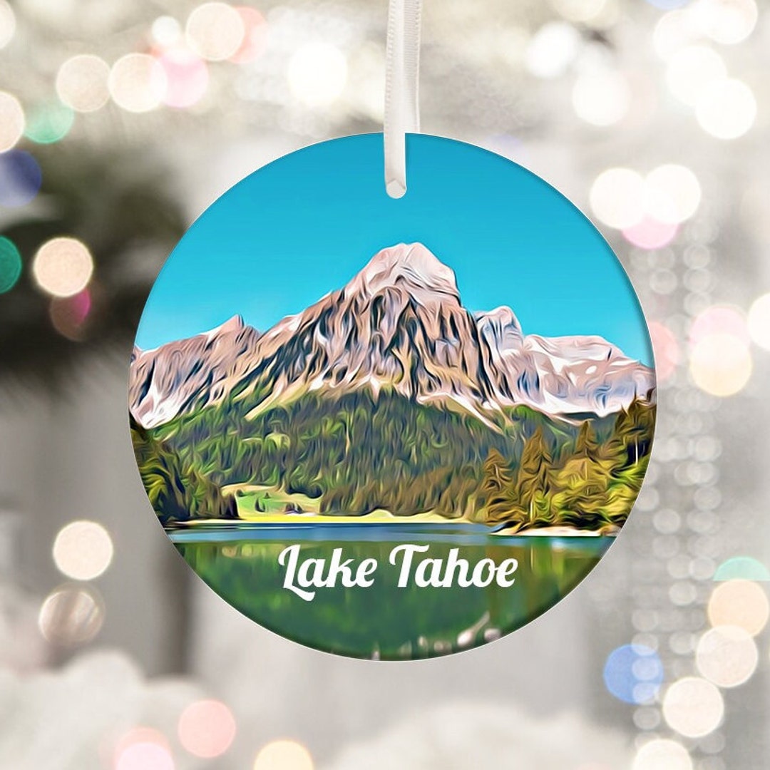 Lake Tahoe Ornament, Lake Tahoe Gift, Christmas Ornament, Lake Tahoe