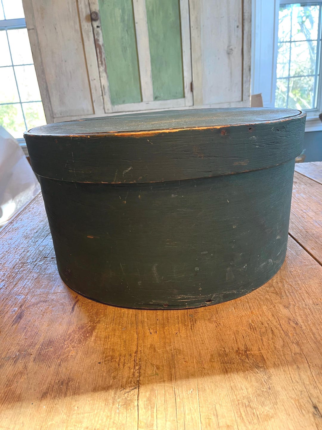 Large Antique Green Painted Pantry Box - Etsy