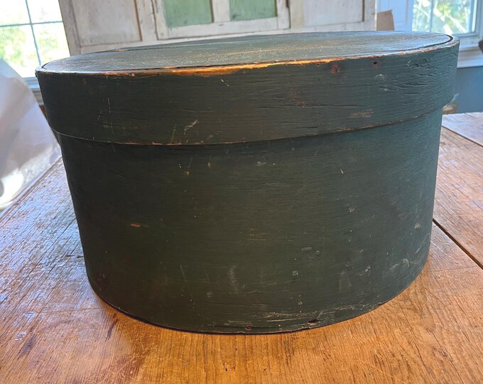Large Antique Green Painted Pantry Box - Etsy