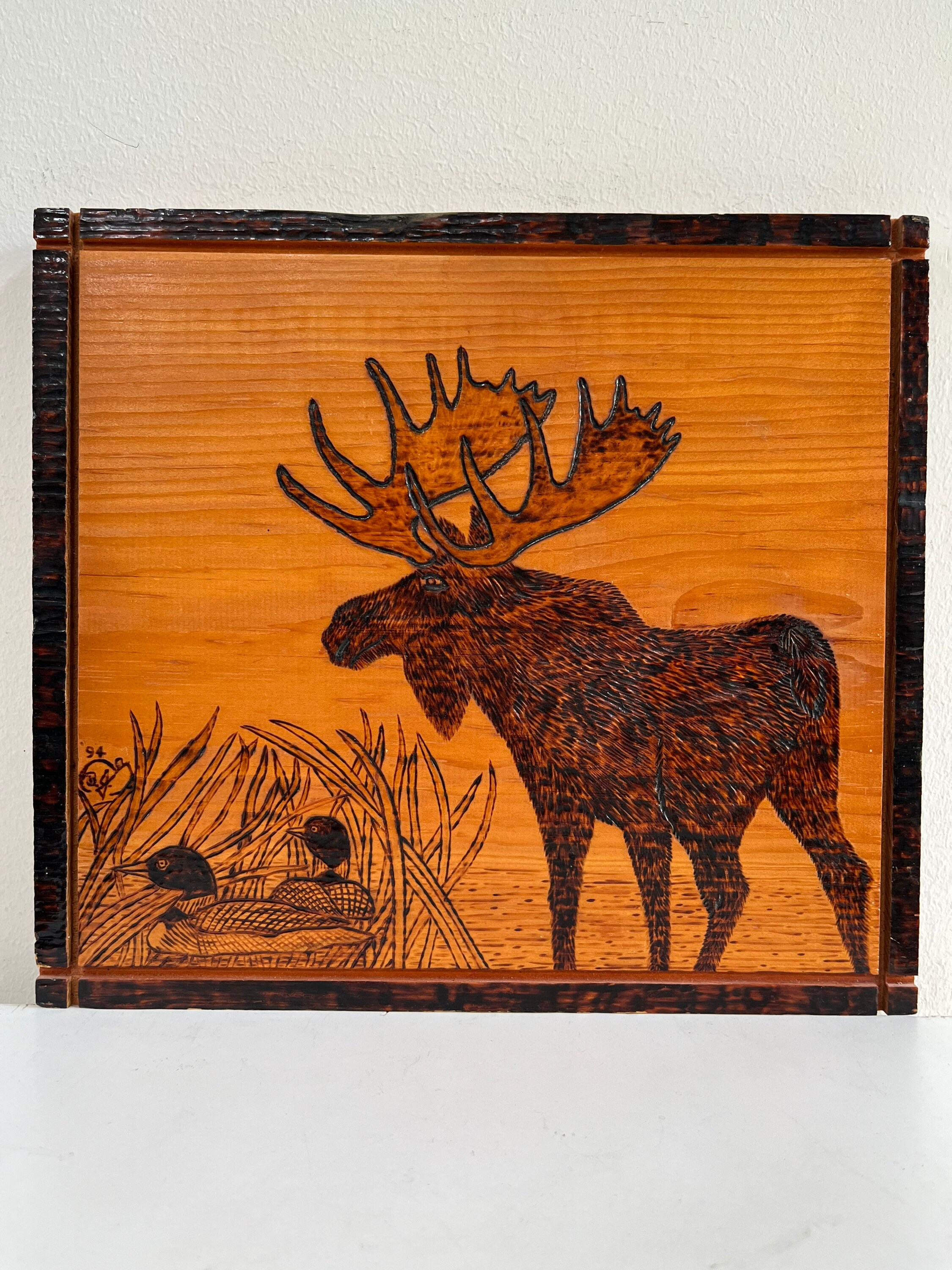 Moose Wood Burning - Etsy