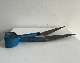 Old Blue Metal Shears or Scissors