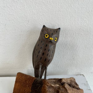 Vintage Owl Carving