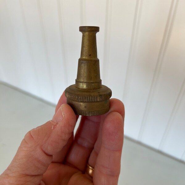 Small Vintage Brass Hose Nozzle