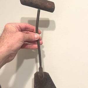 Antique Food Chopper with Wood Handle