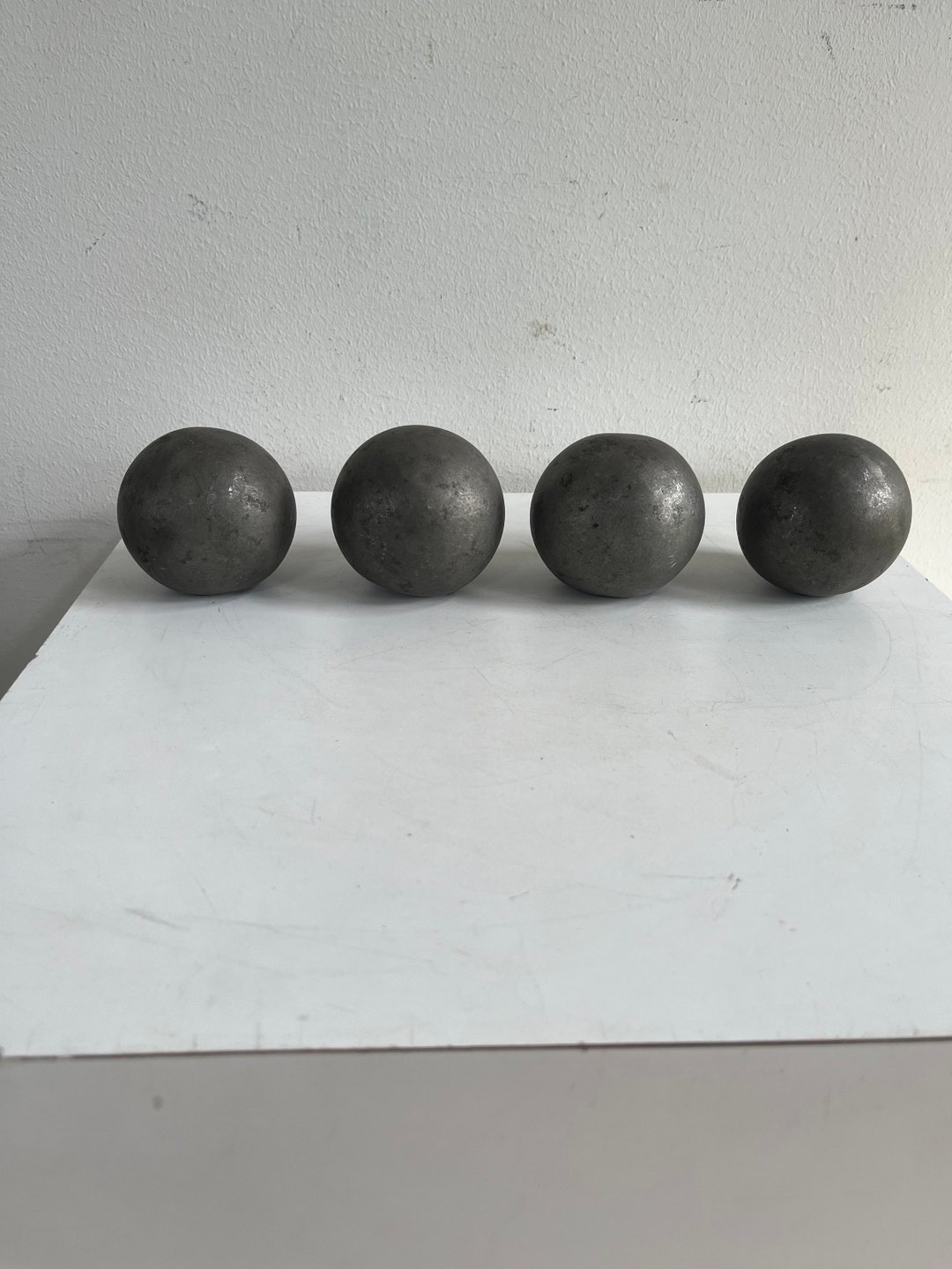 Four Heavy Metal Balls Etsy