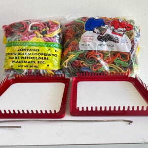 Vintage Pair of Pot Holder Looms and Loops