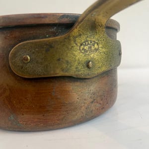 Small Copper Pot with a Brass Handle