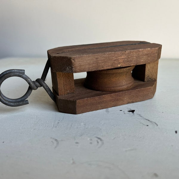 Wood Pulley Etsy