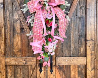 毎日使えるファームハウスシックなドア飾り、カントリーシックなオールシーズン対応のポーチアクセント、コテージコアスタイルのマルチシーズン対応ホームデコレーション