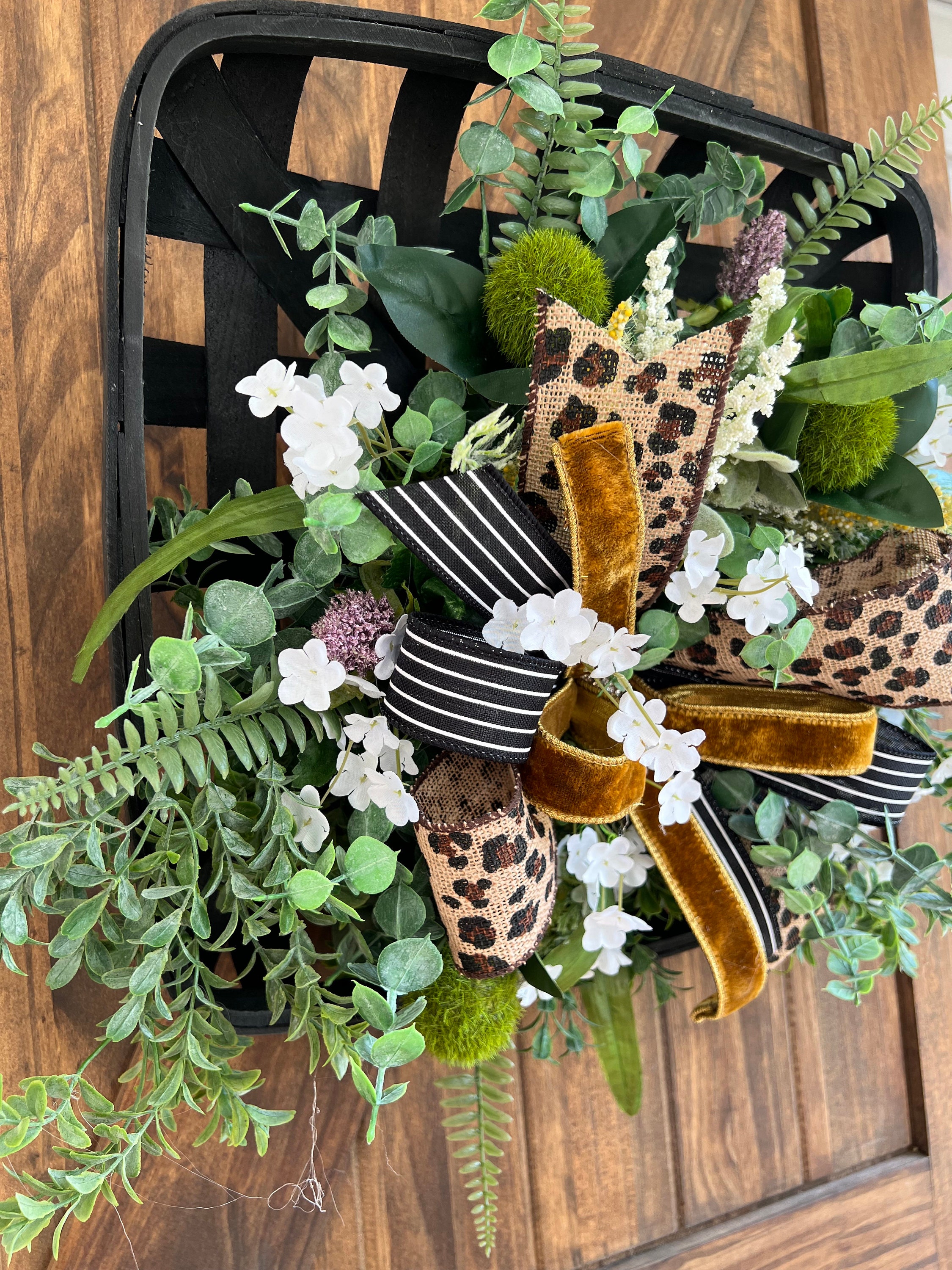 Everyday Farmhouse Black Tobacco Basket Country Boho Chic Etsy