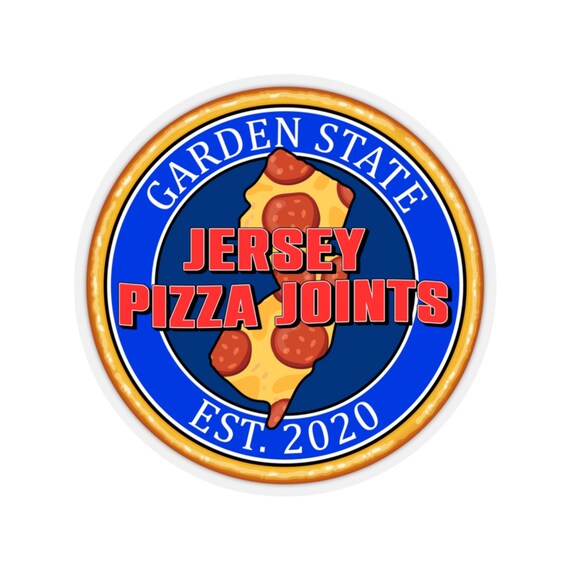 Jersey Pizza Joints Branded Logo Sticker for NJ Pizza Fanatics Etsy