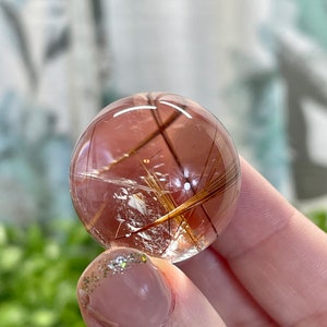 Copper Rutile Quartz Sphere Crystal Ball