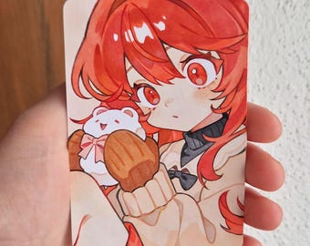 kurenai - handmade original marker painting by nae