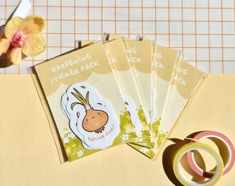 gardening sticker pack - 6 pcs.