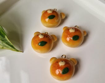 brioche buddys - handmade polymer clay charm