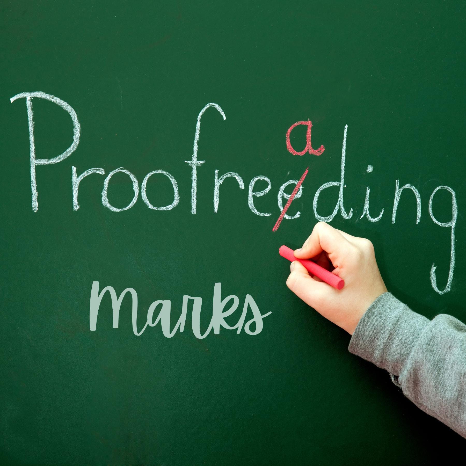 Proofreader's Marks Cheat Sheet