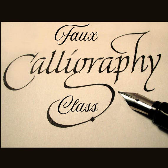 Faux Calligraphy for Beginners – Digital Class Bonus Practice