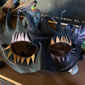 leather masquerade mask