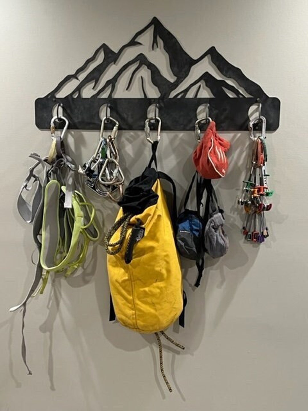 Metal Rock Climbing Gear Storage Rack Mountain Rock Climbing Etsy