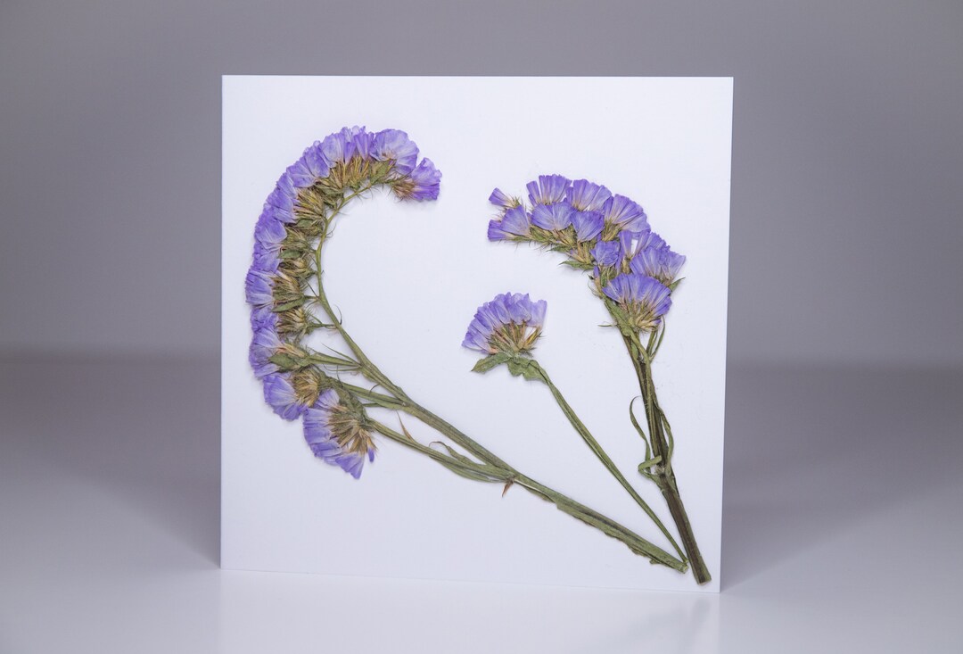 Purple Flower Handmade Card - Etsy