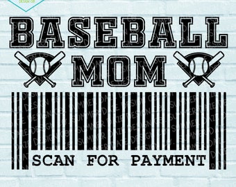 Baseball mom SVG | Baseball mom | Baseball parent png | Scan for payment svg | Baseball mom png | Baseball SVG | Travel Ball SVG |