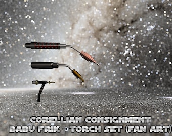 Babu Frik Mini Torch SET - for Galaxy's Edge Toy **UPDATED**