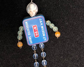 Medicated Snuff Blue Lady Necklace