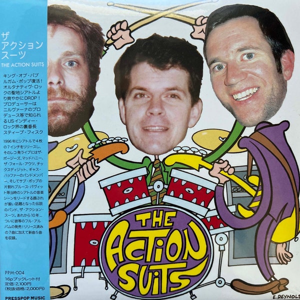 ACTION SUITS Japanese full-length CD (Presspop Music, 2006) with Peter Bagge comic booklet