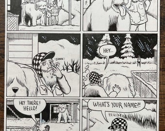 JOSH SIMMONS "Bertram" original comic art page